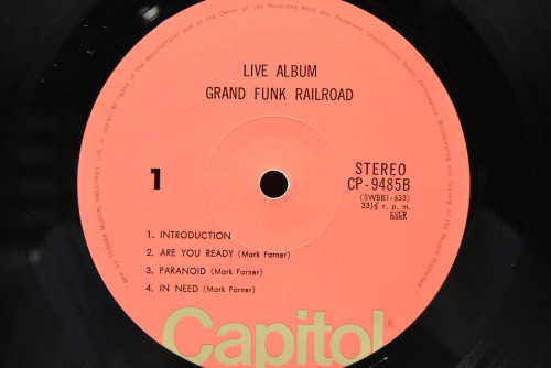 Grand Funk [그랜드 펑크] - Live Album ㅡ 중고 수입 오리지널 아날로그 LP