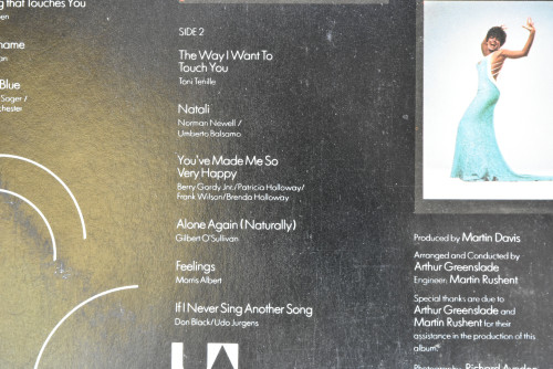 Shirley Bassey [셜리 배시] - Love, Life And Feelings ㅡ 중고 수입 오리지널 아날로그 LP
