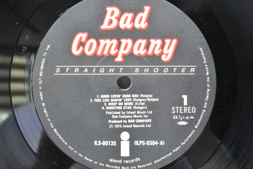 Bad Company [배드 컴퍼니] - Straight Shooter ㅡ 중고 수입 오리지널 아날로그 LP