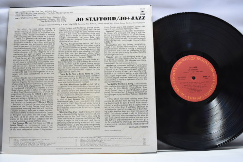 Jo Stafford [조 스태포드] ‎- Jo + Jazz - 중고 수입 오리지널 아날로그 LP