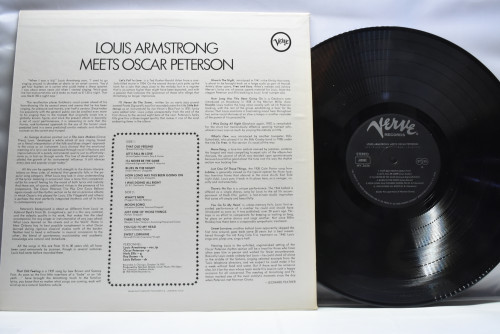 Louis Armstrong, Oscar Peterson [루이 암스트롱, 오스카 피터슨] ‎- Louis Armstrong Meets Oscar Peterson - 중고 수입 오리지널 아날로그 LP