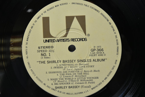 Shirley Bassey [셜리 배시] - The Shirley Bassey Singles Album  - 중고 수입 오리지널 아날로그 LP
