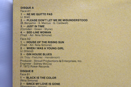Nina Simone [니나 시몬] ‎- Ne Me Quitte Pas - 중고 수입 오리지널 아날로그 LP