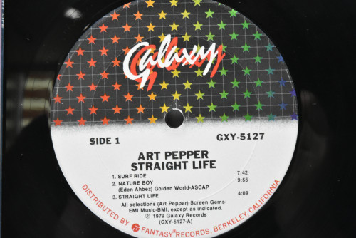Art Pepper [아트 페퍼]‎ - Straight Life - 중고 수입 오리지널 아날로그 LP