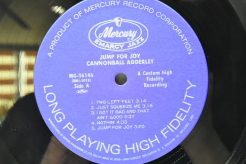 Cannonball Adderley [캐논볼 애덜리] ‎- Jump For Joy - 중고 수입 오리지널 아날로그 LP