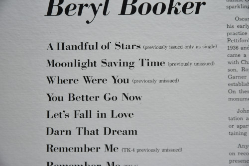 Beryl Booker [베릴 부커] ‎- A Girl Met A Piano - 중고 수입 오리지널 아날로그 LP
