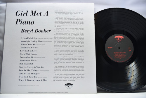 Beryl Booker [베릴 부커] ‎- A Girl Met A Piano - 중고 수입 오리지널 아날로그 LP