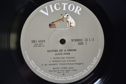 McCoy Tyner [맥코이 타이너] ‎- Echoes Of A Friend - 중고 수입 오리지널 아날로그 LP
