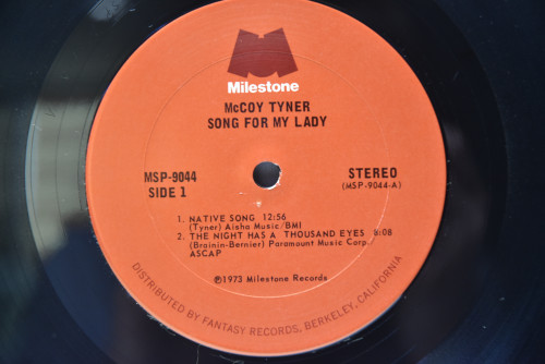 McCoy Tyner [맥코이 타이너] ‎- Song For My Lady - 중고 수입 오리지널 아날로그 LP