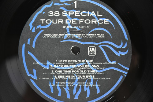 38 Special [38 스페셜] - Tour De Force ㅡ 중고 수입 오리지널 아날로그 LP