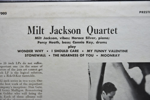 Milt Jackson [밀트 잭슨] ‎- Milt Jackson Quartet - 중고 수입 오리지널 아날로그 LP