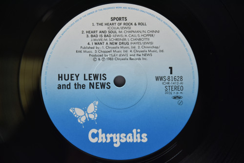 Huey Lewis And The News [휴이 루이스 앤 더 뉴스] - Sports ㅡ 중고 수입 오리지널 아날로그 LP