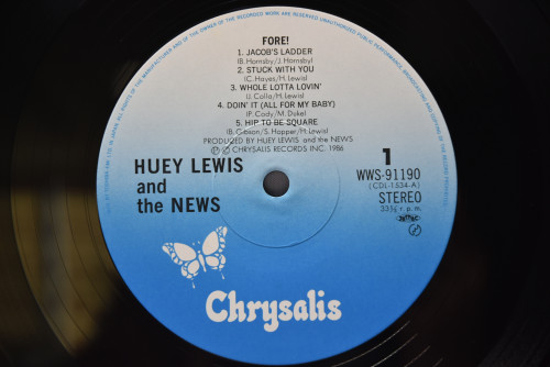 Huey Lewis And The News [휴이 루이스 앤 더 뉴스] - Fore! ㅡ 중고 수입 오리지널 아날로그 LP