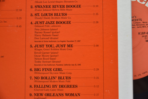 Various ‎- Gene Norman Presents Just Jazz Concerts (1947~49) - 중고 수입 오리지널 아날로그 LP