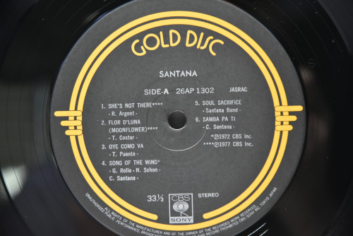 Santana [산타나] - Gold Disc ㅡ 중고 수입 오리지널 아날로그 LP