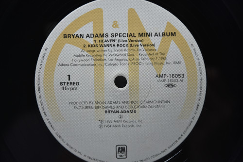 Bryan Adams [브라이언 아담스] - Bryan Adams Special Mini Album ㅡ 중고 수입 오리지널 아날로그 LP