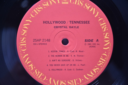 Crystal Gayle [크리스탈 게일] - Hollywood, Tennessee ㅡ 중고 수입 오리지널 아날로그 LP