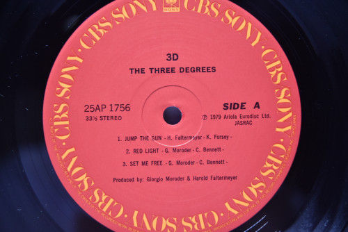 The Three Degrees [쓰리 디그리스] - 3D ㅡ 중고 수입 오리지널 아날로그 LP