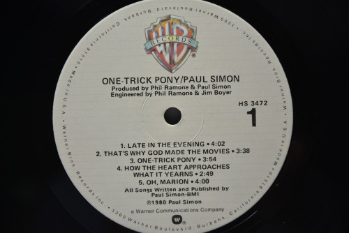 Paul Simon [폴 사이먼] - One-Trick Pony ㅡ 중고 수입 오리지널 아날로그 LP