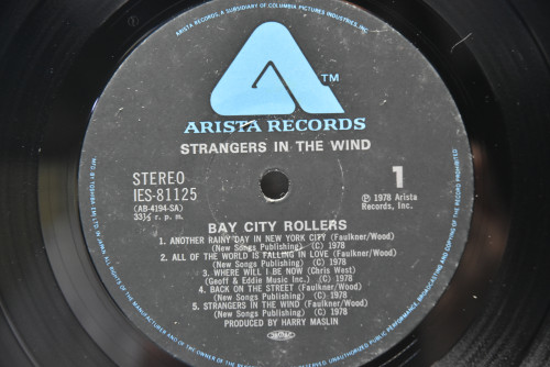 Bay City Rollers [베이 시티 롤러스] - Strangers In The Wind ㅡ 중고 수입 오리지널 아날로그 LP