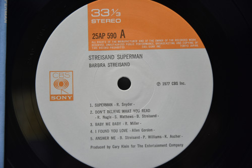 Barbra Streisand [바브라 스트라이샌드] - Streisand Superman ㅡ 중고 수입 오리지널 아날로그 LP