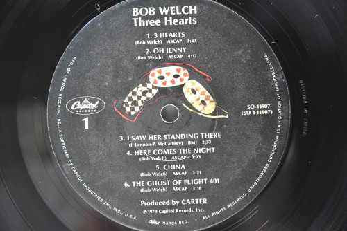 Bob Welch [밥 웰치] - Three Hearts ㅡ 중고 수입 오리지널 아날로그 LP