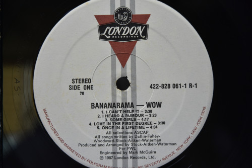 Bananarama [바나나라마] - Wow! ㅡ 중고 수입 오리지널 아날로그 LP