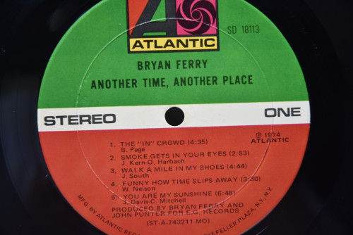 Bryan Ferry [브라이언 페리] - Another Time, Another Place ㅡ 중고 수입 오리지널 아날로그 LP