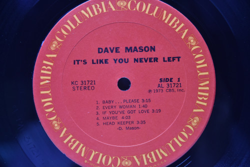 Dave Mason [데이브 메이슨] - It&#039;s Like You Never Left ㅡ 중고 수입 오리지널 아날로그 LP