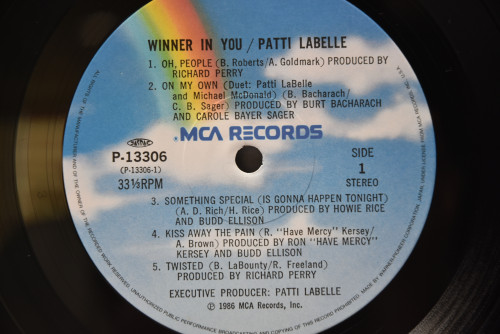 Patti LaBelle [패티 라벨] - Winner In You ㅡ 중고 수입 오리지널 아날로그 LP