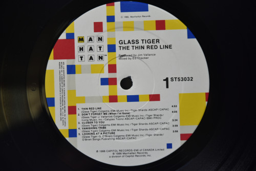 Glass Tiger [글래스 타이거] - The Thin Red Line ㅡ 중고 수입 오리지널 아날로그 LP