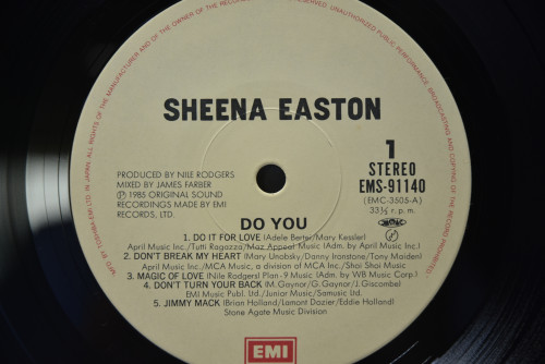 Sheena Easton [쉬나 이스턴] - Do You ㅡ 중고 수입 오리지널 아날로그 LP