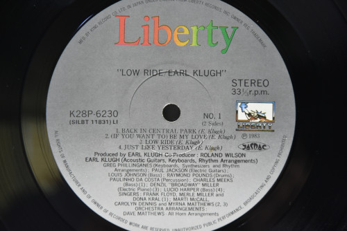 Earl Klugh [얼 클루] ‎- Low Ride - 중고 수입 오리지널 아날로그 LP