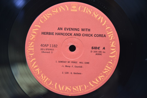 Herbie Hancock &amp; Chick Corea [허비 행콕, 칙 코리아]‎ - An Evening With Herbie Hancock &amp; Chick Corea In Concert - 중고 수입 오리지널 아날로그 LP