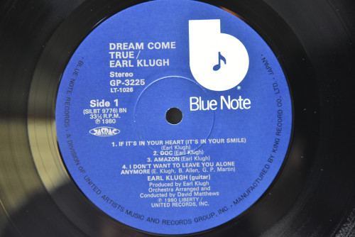 Earl Klugh [얼 클루] ‎- Dream Come True - 중고 수입 오리지널 아날로그 LP