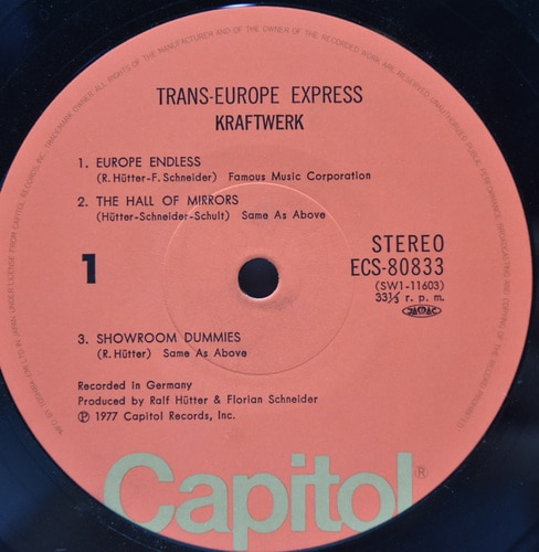 Kraftwerk [크라프트베르크] – Trans Europe Express ㅡ 중고 수입 오리지널 아날로그 LP