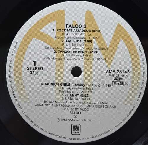 Falco [팔코] – Falco  ㅡ 중고 수입 오리지널 아날로그 LP