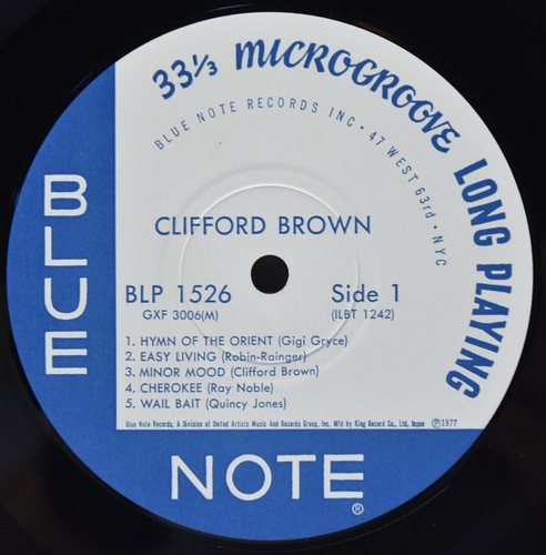 Clifford Brown [클리포드 브라운] ‎- Memorial Album - 중고 수입 오리지널 아날로그 LP