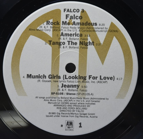 Falco [팔코] – Falco ㅡ 중고 수입 오리지널 아날로그 LP