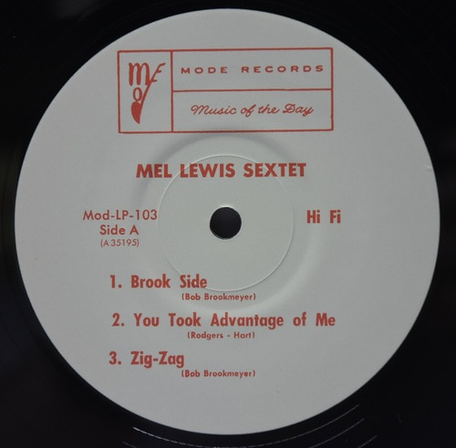 Mel Lewis [멜 루이스] - Mel Lewis Sextet ㅡ 중고 수입 오리지널 아날로그 LP