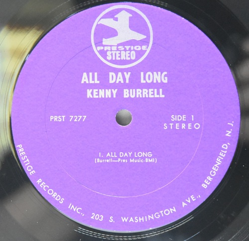 Kenny Burrell [케니 버렐] ‎- All Day Long - 중고 수입 오리지널 아날로그 LP