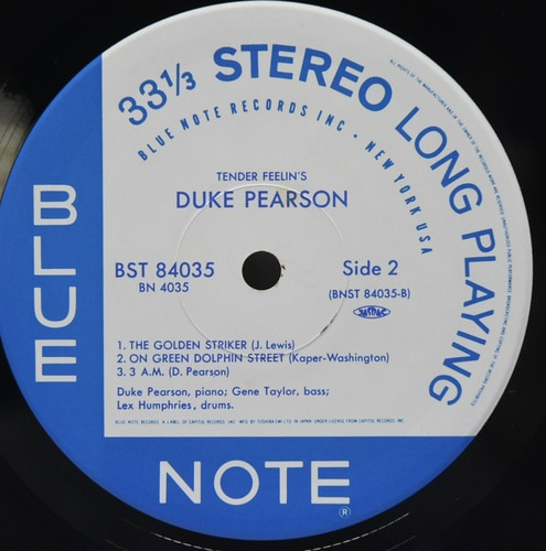 Duke Pearson [듀크 피어슨] ‎- Tender Feelin&#039;s - 중고 수입 오리지널 아날로그 LP