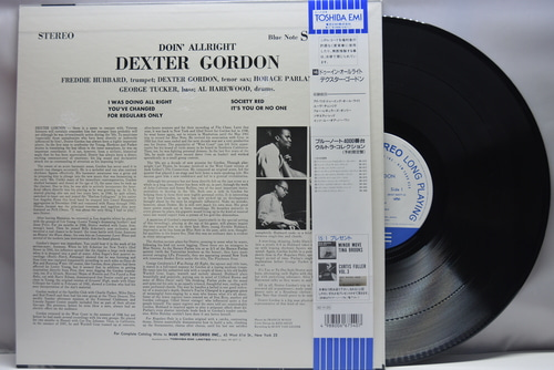 Dexter Gordon [덱스터 고든] ‎- Doin&#039; Alright - 중고 수입 오리지널 아날로그 LP