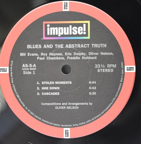 Oliver Nelson [올리버 넬슨] – The Blues And The Abstract Truth - 중고 수입 오리지널 아날로그 LP