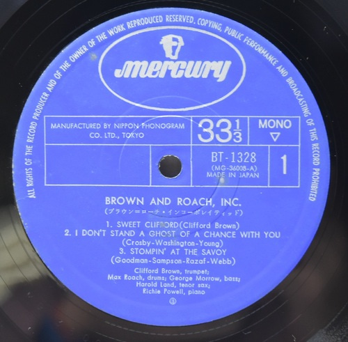 Clifford Brown and Max Roach [클리포드 브라운 / 맥스 로치]‎ - Brown And Roach Incorporated - 중고 수입 오리지널 아날로그 LP