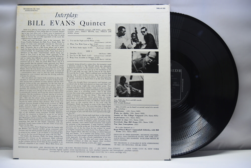 Bill Evans Quintet [빌 에반스] ‎- Interplay - 중고 수입 오리지널 아날로그 LP