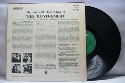 Wes Montgomery [웨스 몽고메리] – The Incredible Jazz Guitar - 중고 수입 오리지널 아날로그 LP