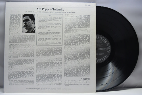 Art Pepper [아트 페퍼] - Intensity - 중고 수입 오리지널 아날로그 LP
