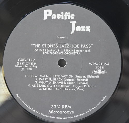 Joe Pass [조 패스] - The Stones Jazz - 중고 수입 오리지널 아날로그 LP