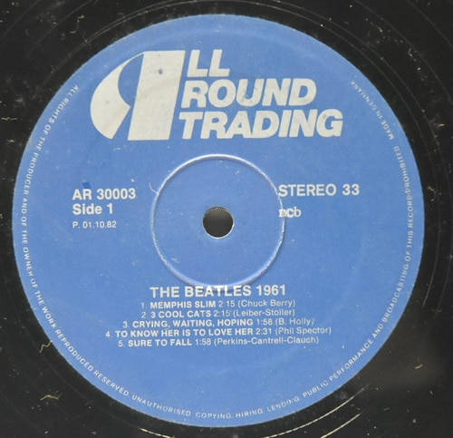 The Beatles [비틀즈] - Silver Beatles 1961 ㅡ 중고 수입 오리지널 아날로그 LP
